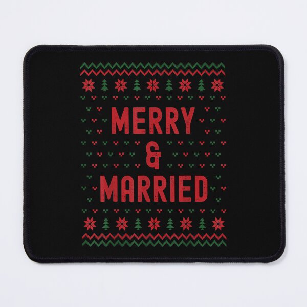 Item preview, Merry & Married Matching Couples First Christmas as Mr & Mrs designed and sold by iam8lu3.