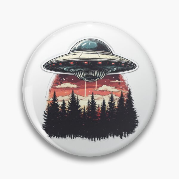 Artikelvorschau, UFO schwebt über Bäumen entworfen und verkauft von Enea Kelo.
