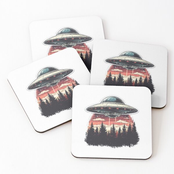 Item preview, UFO Hovering Above Trees designed and sold by Enea Kelo.