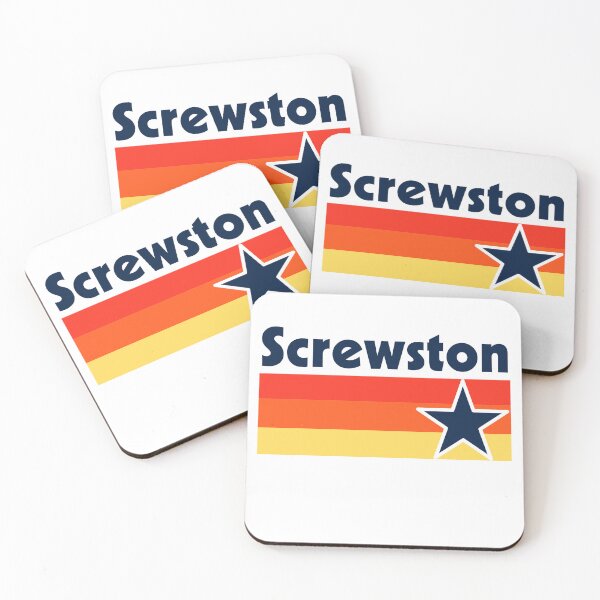 Item preview, Screwston Texas white with blue star designed and sold by MrTshirtKing.
