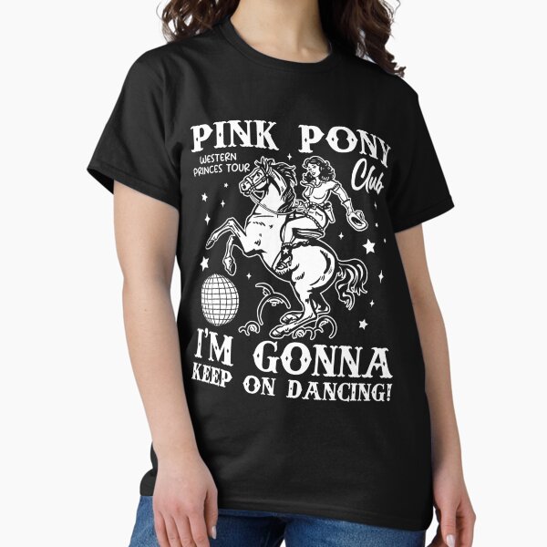 Item preview, Pink Girl Pony Club I'm Gonna Keep On Dancing designed and sold by stickerjiggel.