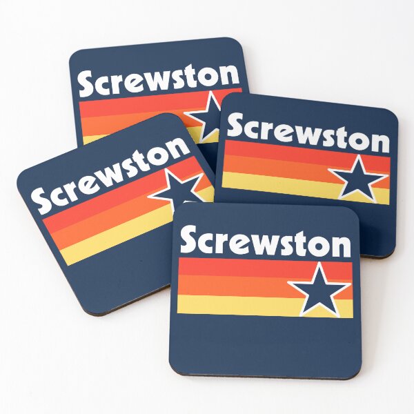 Item preview, Screwston Texas blue with blue star designed and sold by MrTshirtKing.