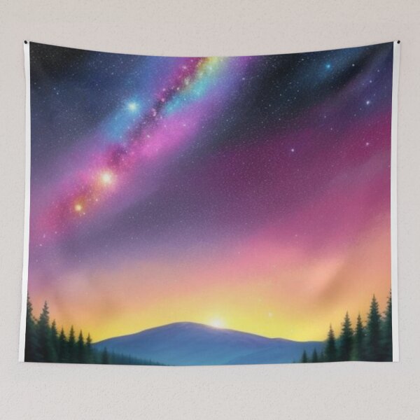 Item preview, Colourful night scene designed and sold by AlexHodder.