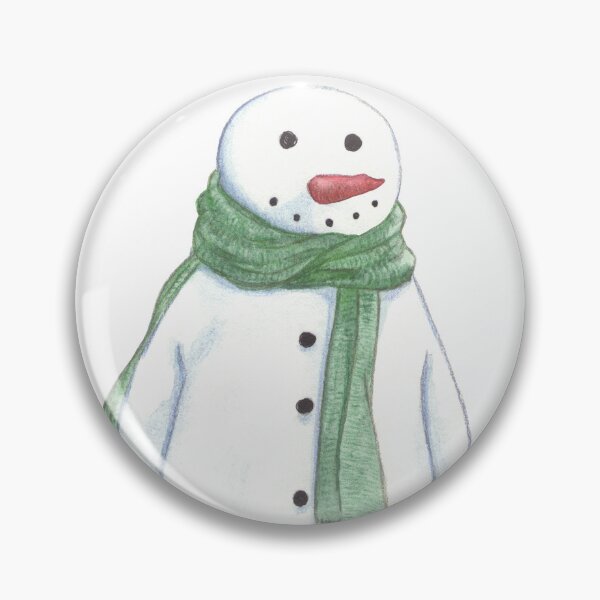 Item preview, A lovely smiling snowman with a green woolen scarf. designed and sold by Lucy Dreams.