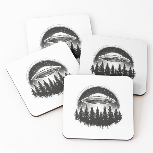 Item preview, UFO Hovering Above Trees designed and sold by Enea Kelo.