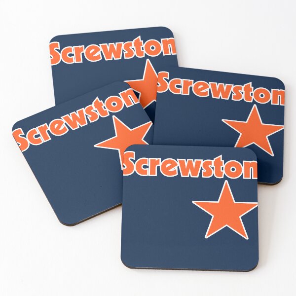 Item preview, Screwston Texas blue and orange with big star designed and sold by MrTshirtKing.
