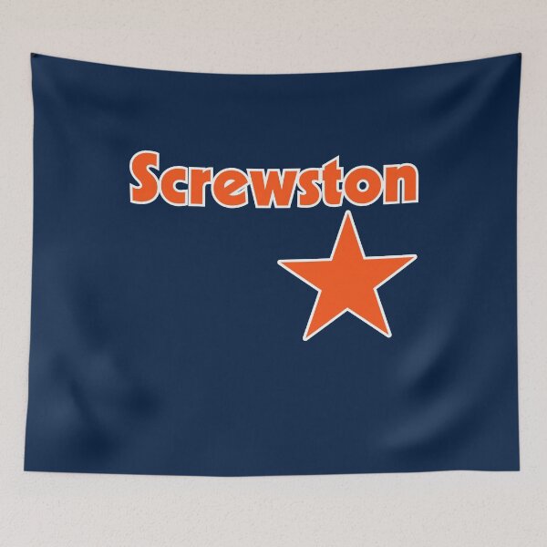 Item preview, Screwston Texas blue and orange with big star designed and sold by MrTshirtKing.