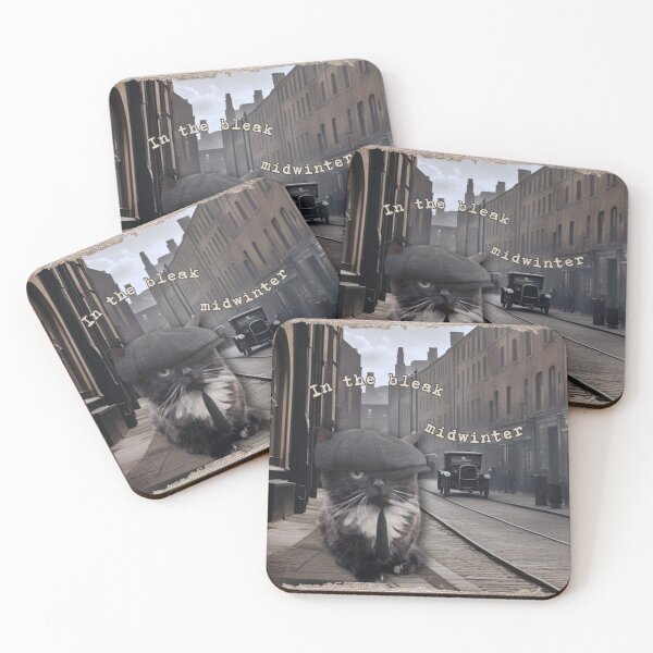 Item preview, In the bleak midwinter, funny cat in 1919 designed and sold by Eternity Eventually.