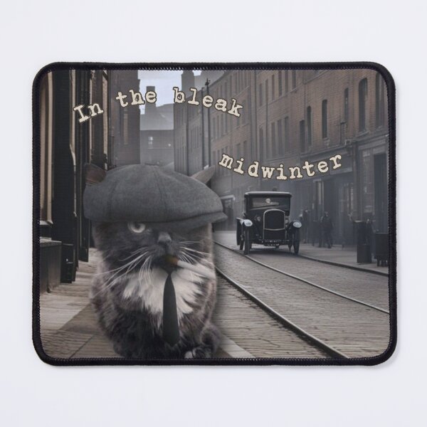 Item preview, In the bleak midwinter, funny cat in 1919 designed and sold by Eternity Eventually.