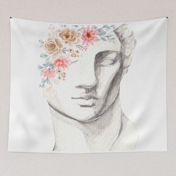 Item preview, Greek sculpture and flowers. designed and sold by esao.