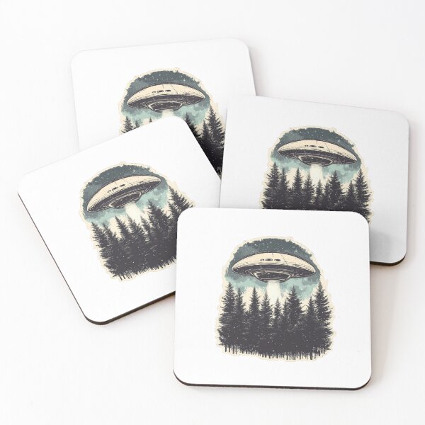 Item preview, UFO Hovering Above Trees designed and sold by Enea Kelo.