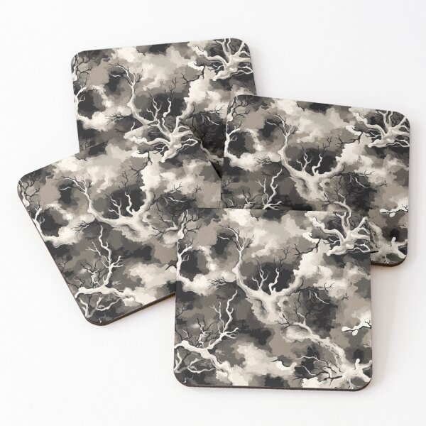 Item preview, Moody abstract tree silhouette designed and sold by brandway.