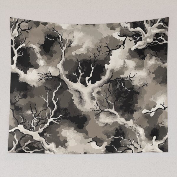 Item preview, Moody abstract tree silhouette designed and sold by brandway.