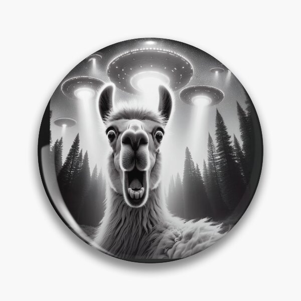 Item preview, Funny Llama selfie with UFO in Peru 2024 designed and sold by erozzz.