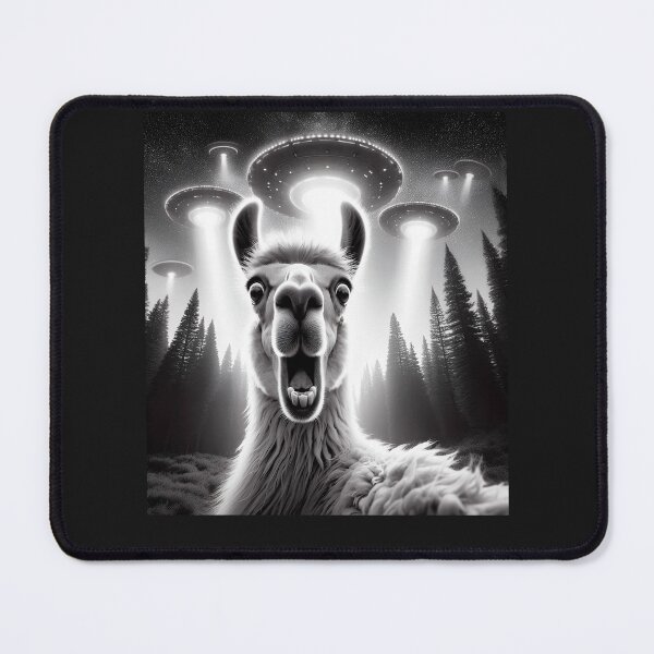 Item preview, Funny Llama selfie with UFO in Peru 2024 designed and sold by erozzz.