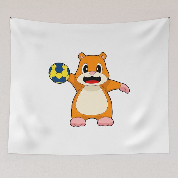 Item preview, Hamster Handball player Handball designed and sold by Snabdesign84.