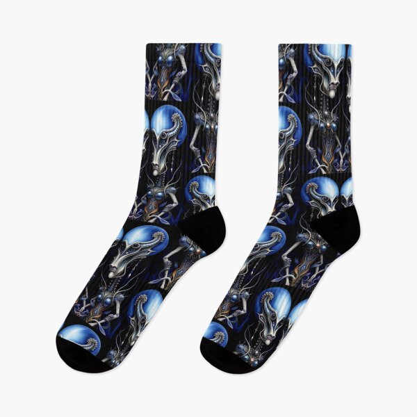 Item preview, Abstract Blue Aliens designed and sold by TheDarkWardrobe.