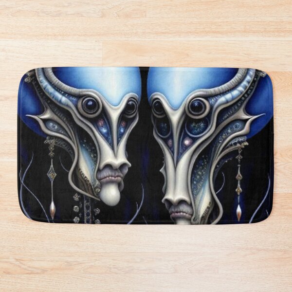 Item preview, Abstract Blue Aliens designed and sold by TheDarkWardrobe.