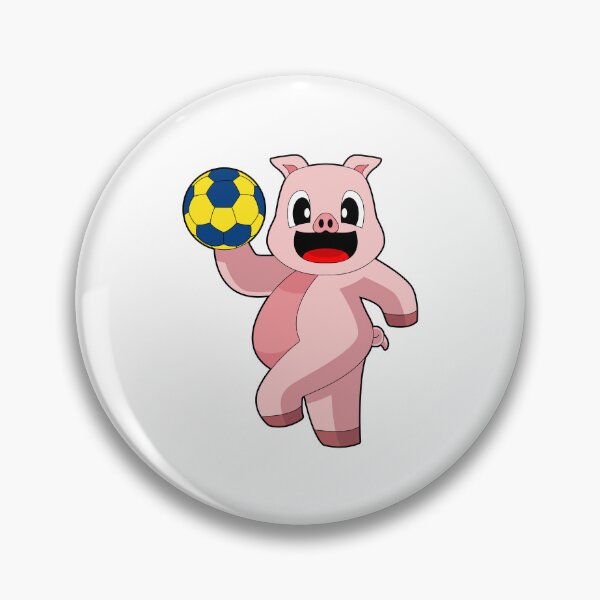Artikelvorschau, Schwein Handballspieler Handball entworfen und verkauft von Snabdesign84.