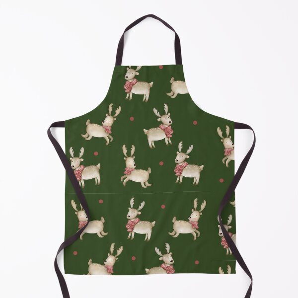 Item preview, Reindeer pattern on a green background designed and sold by Topmel.