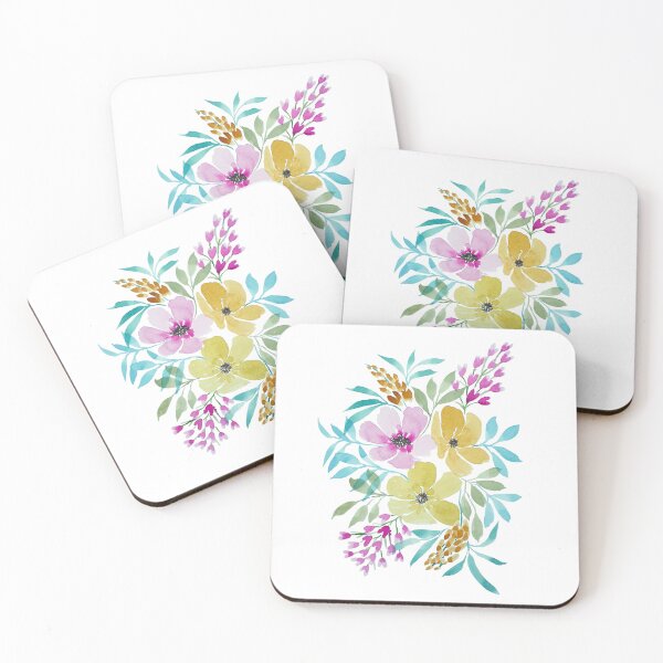 Item preview, 3 Big Flowers Watercolor Painting designed and sold by Orly Fuchs Galchen.