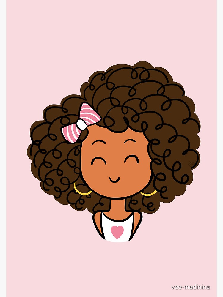 Thumbnail 3 of 3, Journal, Little Curly Girl - Pink version designed and sold by vee-madinina.
