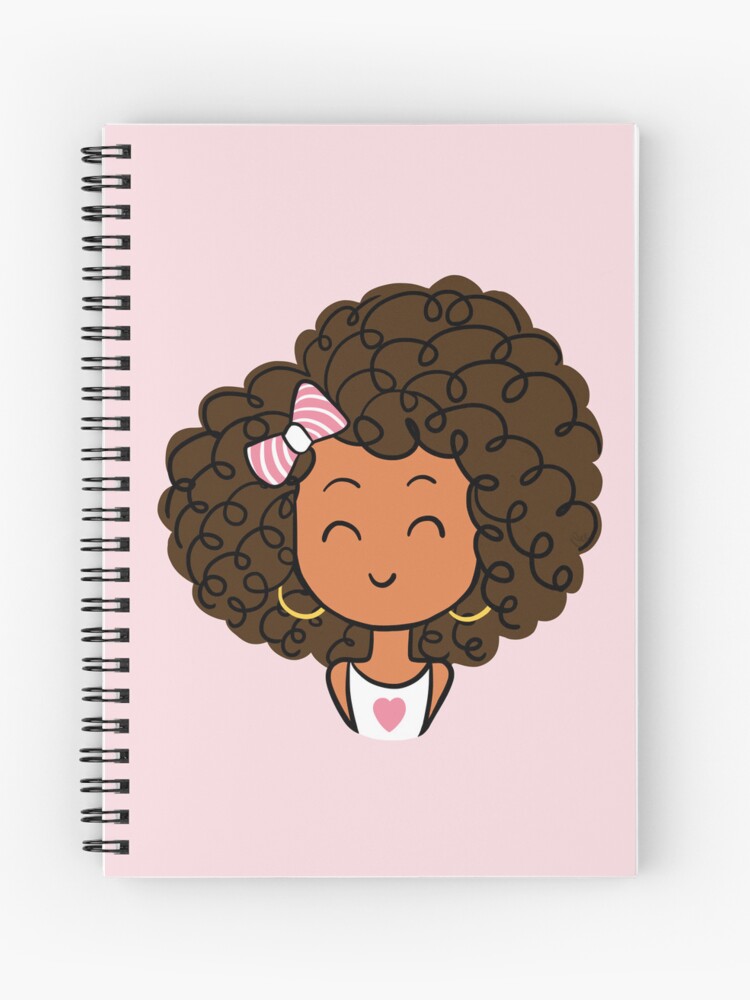 Thumbnail 1 of 3, Journal, Little Curly Girl - Pink version designed and sold by vee-madinina.