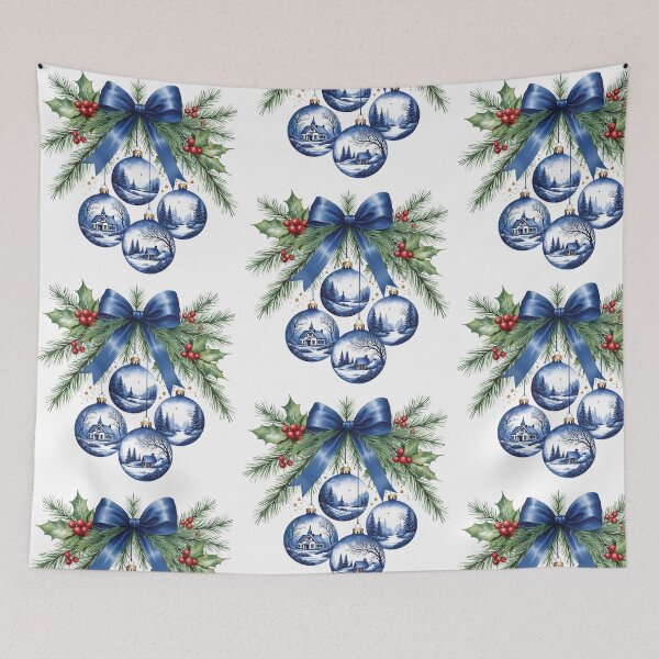Item preview, chinoiserie / blue chinoiserie / chinoiserie christmas designed and sold by Krasnovaovaova.