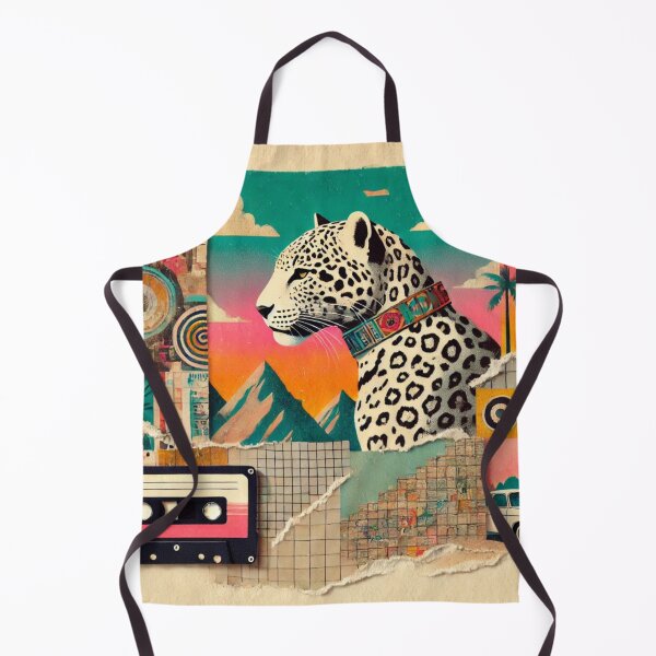 Artikelvorschau, Retro-Leoparden-Collage - Vintage Pop-Art-Design entworfen und verkauft von WeimTrails.