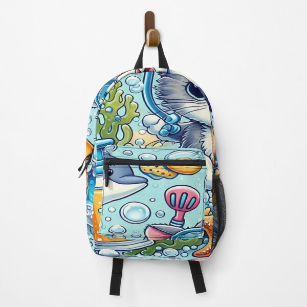 Item preview, Cartoon Kitten Underwater Adventure Shower Curtain Kids Bathroom designed and sold by Naomi Gutierrez Parrish.