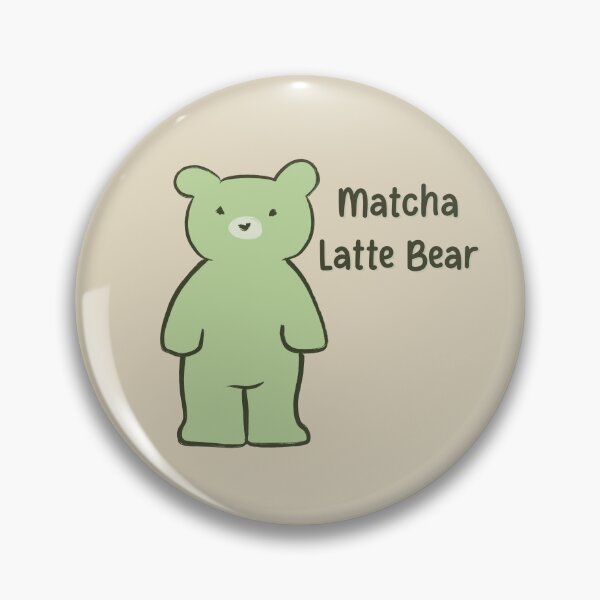 Artikelvorschau, Matcha Latte Bär Warmer Hintergrund entworfen und verkauft von Skull Fern.