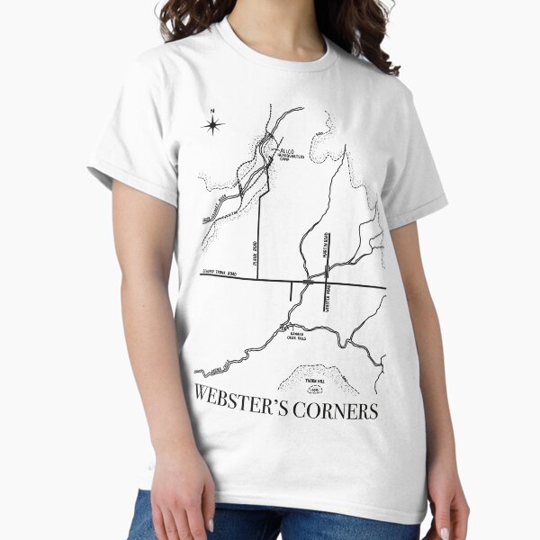 Minimalist Webster’s Corners Maple Ridge Historic Map Classic T-Shirt