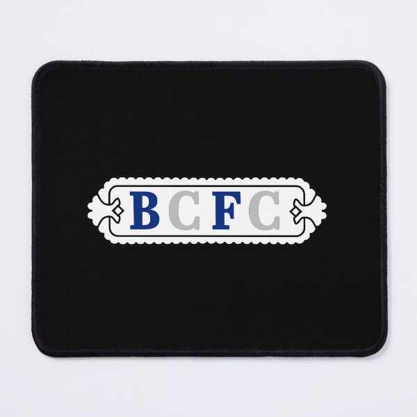 Item preview, Retro Victorian BCFC Blue and White Sign designed and sold by retrobrum.