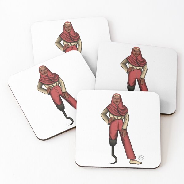 Item preview, Black Polyamorous Hijabi Amputee designed and sold by GalahadDraws.