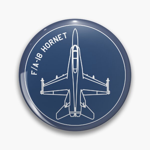 Item preview, F/A-18 Hornet American Jet Plane Badge designed and sold by MilitaryMart.