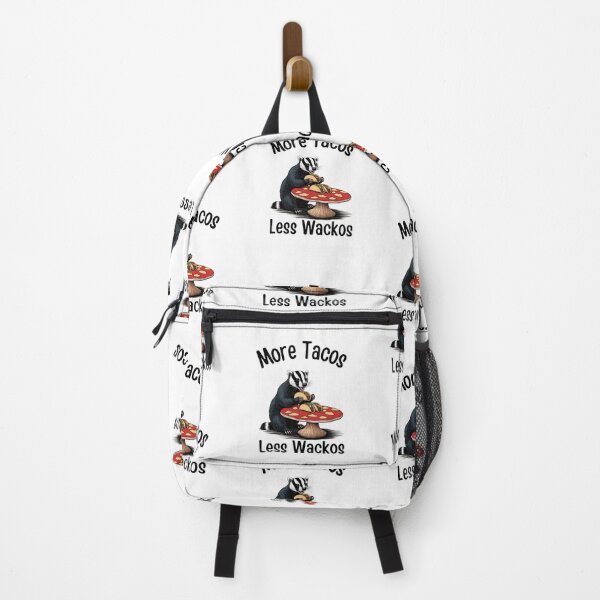 Item preview, ,More Tacos Less Wackos t-shirt,TacosOverDrama,Ratel Tshirt, WildAndTacoLoving, t-shirt featuring the fearless ratel (honey badger designed and sold by NinaCreator.