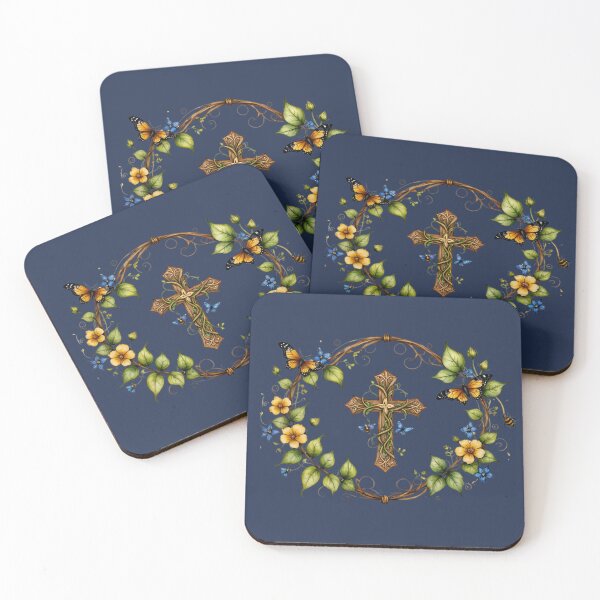 Item preview, Christian Cross Design, Butterflies, Vines, Flowers designed and sold by Our Bible Journey.