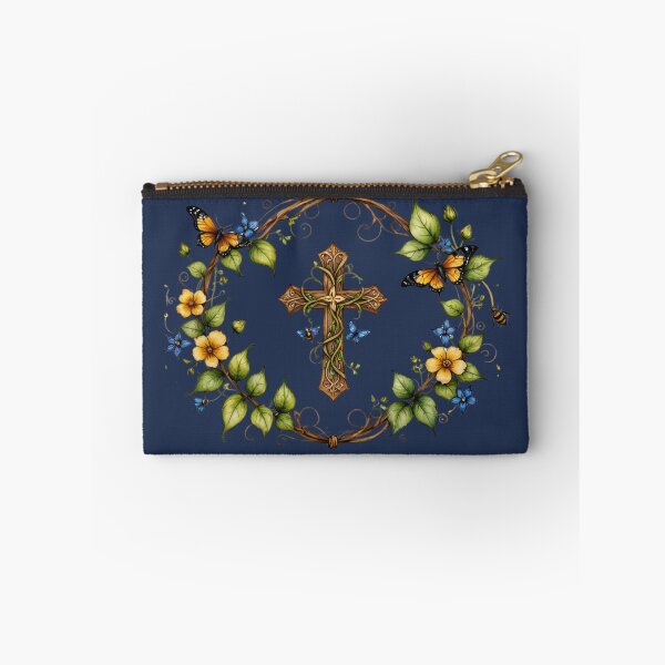 Item preview, Christian Cross Design, Butterflies, Vines, Flowers designed and sold by Our Bible Journey.
