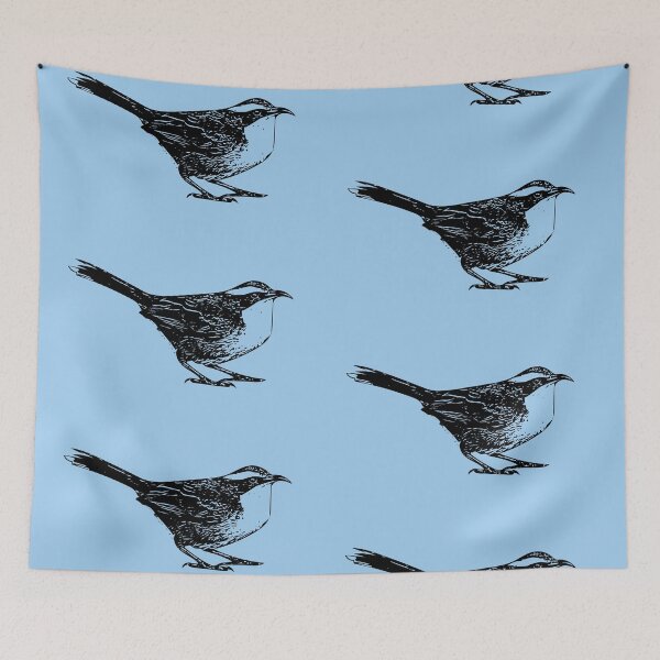 Item preview, White-browed Babbler Black Design  designed and sold by designsasstultd.