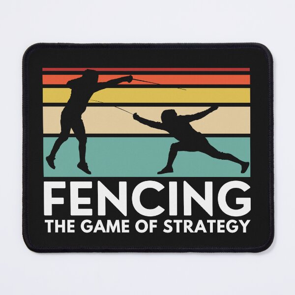 Item preview, Fencing The Game Of Strategy Retro for Fencers  designed and sold by Anniko Art Studio.