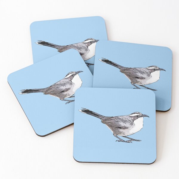 Item preview, White-browed Babbler Black Alternate Design  designed and sold by designsasstultd.