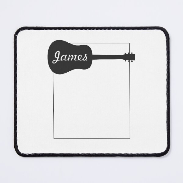 Item preview, JAMES name on Guitar Silhouette Menu board designed and sold by TerScott.