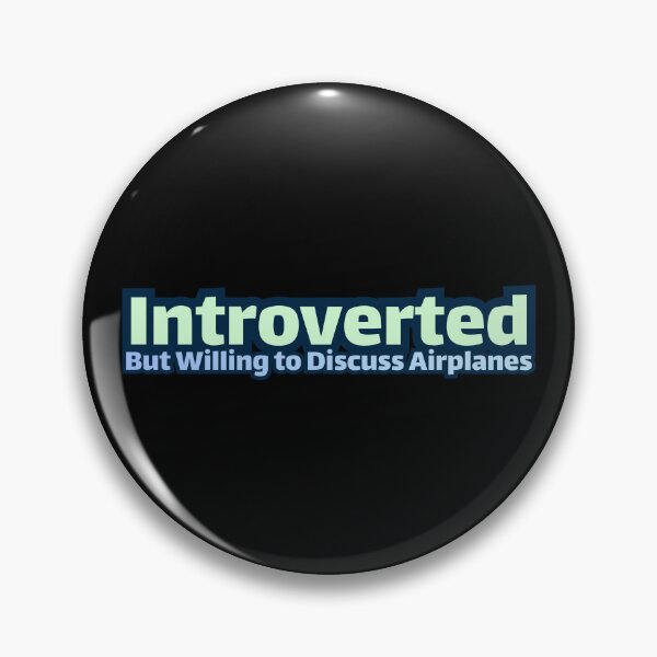 Item preview, Introverted But Willing to Discuss Airplanes designed and sold by AlchemyColor.