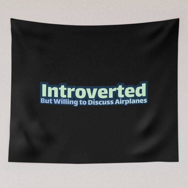 Item preview, Introverted But Willing to Discuss Airplanes designed and sold by AlchemyColor.