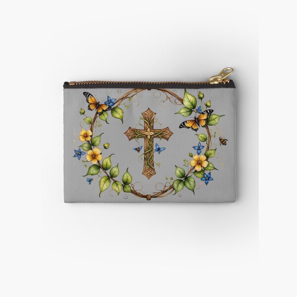Item preview, Christian Cross Design, Butterflies, Vines, Flowers designed and sold by Our Bible Journey.