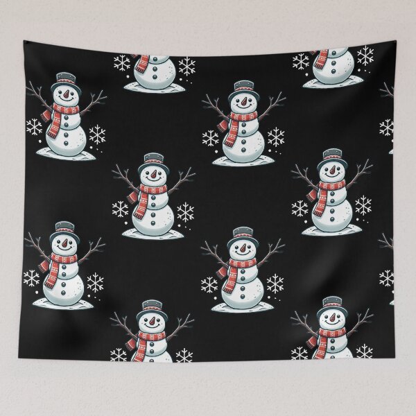 Item preview, Cheerful Christmas Snowman with Open Arms designed and sold by Aredbox.