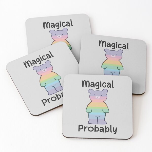 Item preview, Magical Probably Rainbow Bear designed and sold by Skull Fern.