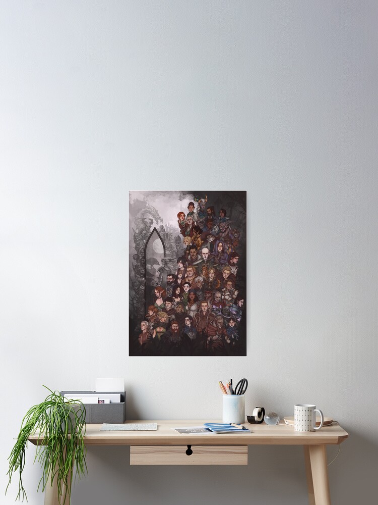 Thumbnail 2 of 3, Poster, The precipice of change | Tapestry of DA Companions designed and sold by keyvei.