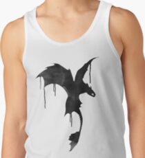 Zahnlose Silhouette - Tintentropfen Tanktop für Männer