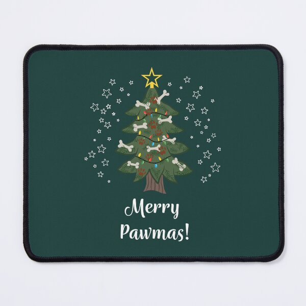 Item preview, Merry Pawmas [Forest Green] Christmas Card designed and sold by Daniel Bevis Design.